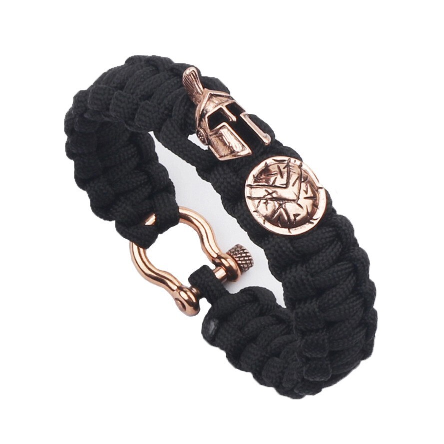 Outdoor Survival Spartan Paracord Rope Helmet Handmade Bracelets For Men
