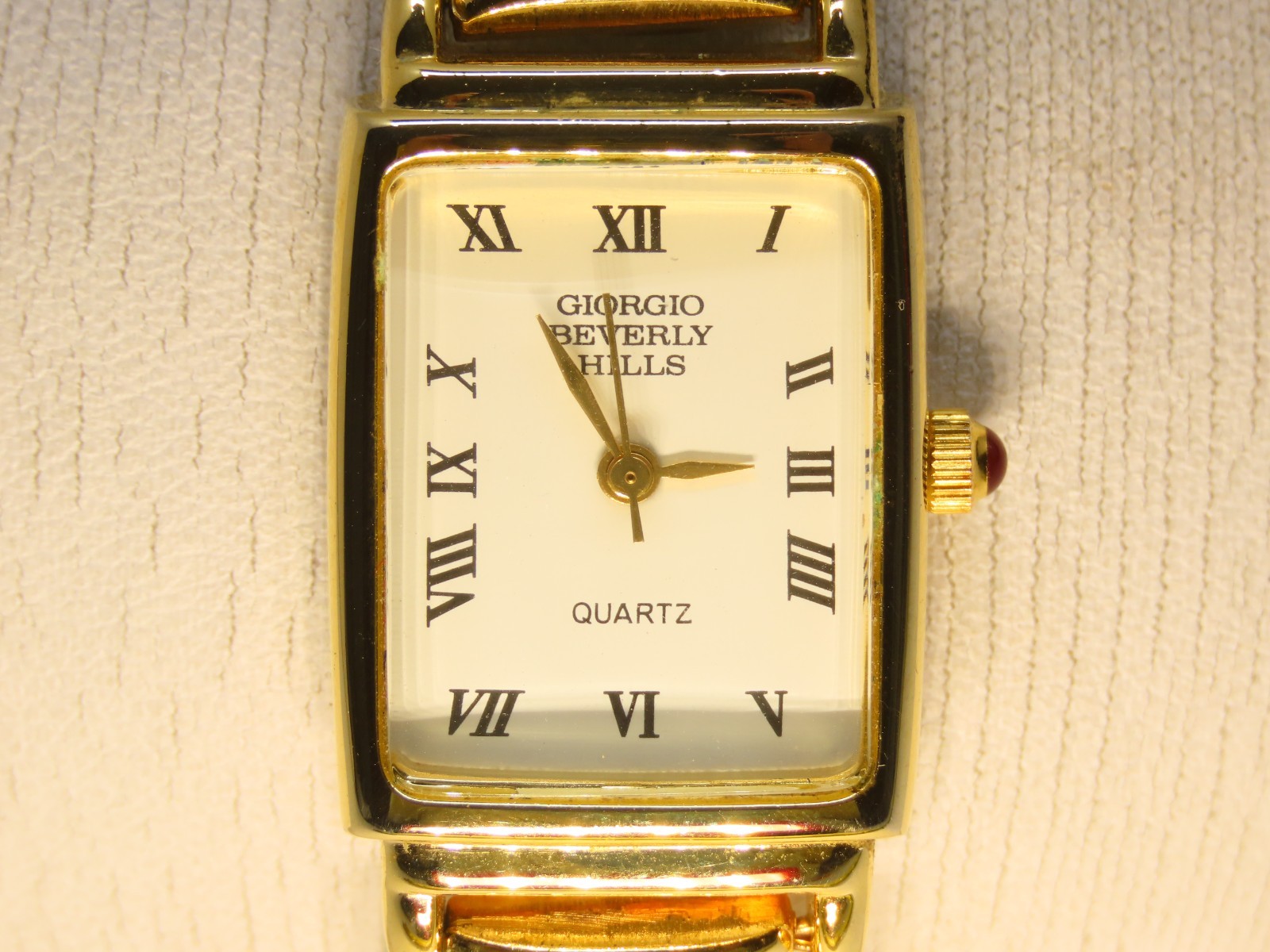 Giorgio Beverly Hills Watch Tested New Battery Quartz Bezel D6213