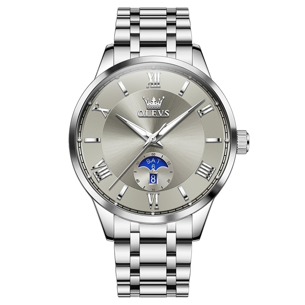 OLEVS Japan Movement Luxury Classics Male Gift Rhinestone Quartz Wristwatch 3638