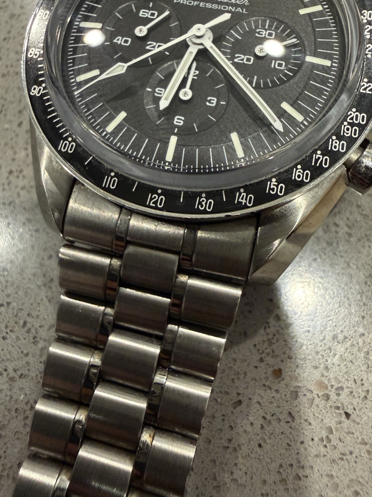 Omega Speedmaster Moonwatch Sapphire Sandwich 3861 2025 Year -Full Set Warranty