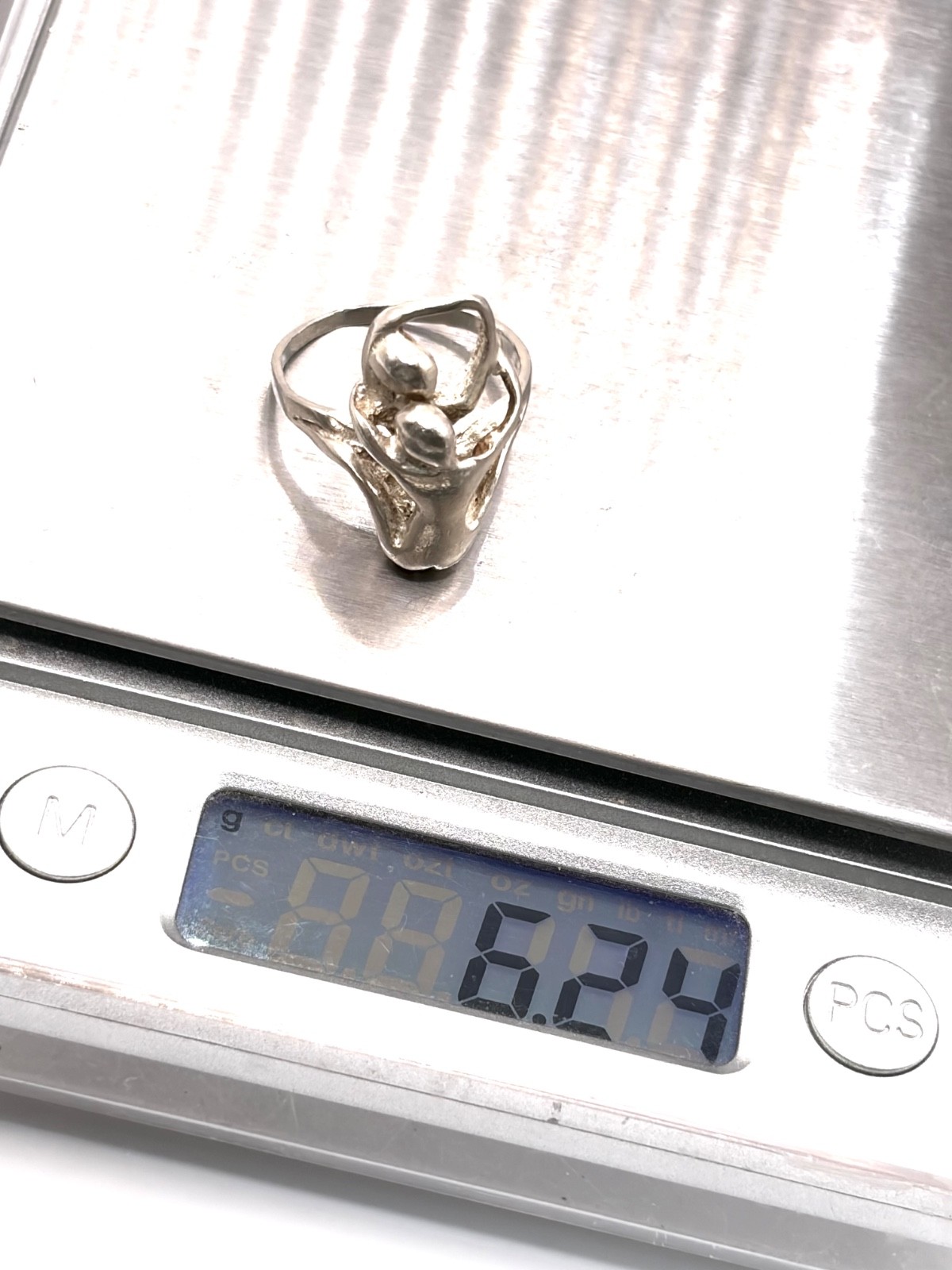 Vintage Silver Erotic Studio Design Ring Size P 1/2 (US 8)