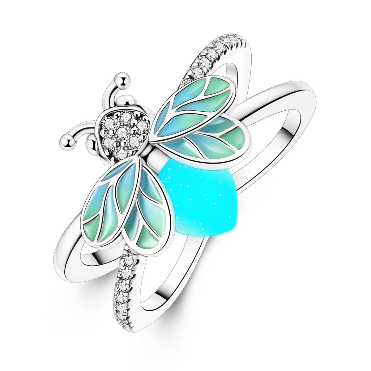 MULA Original Summer Firefly Finger Ring For Women Jewelry 925 Sterling Silver