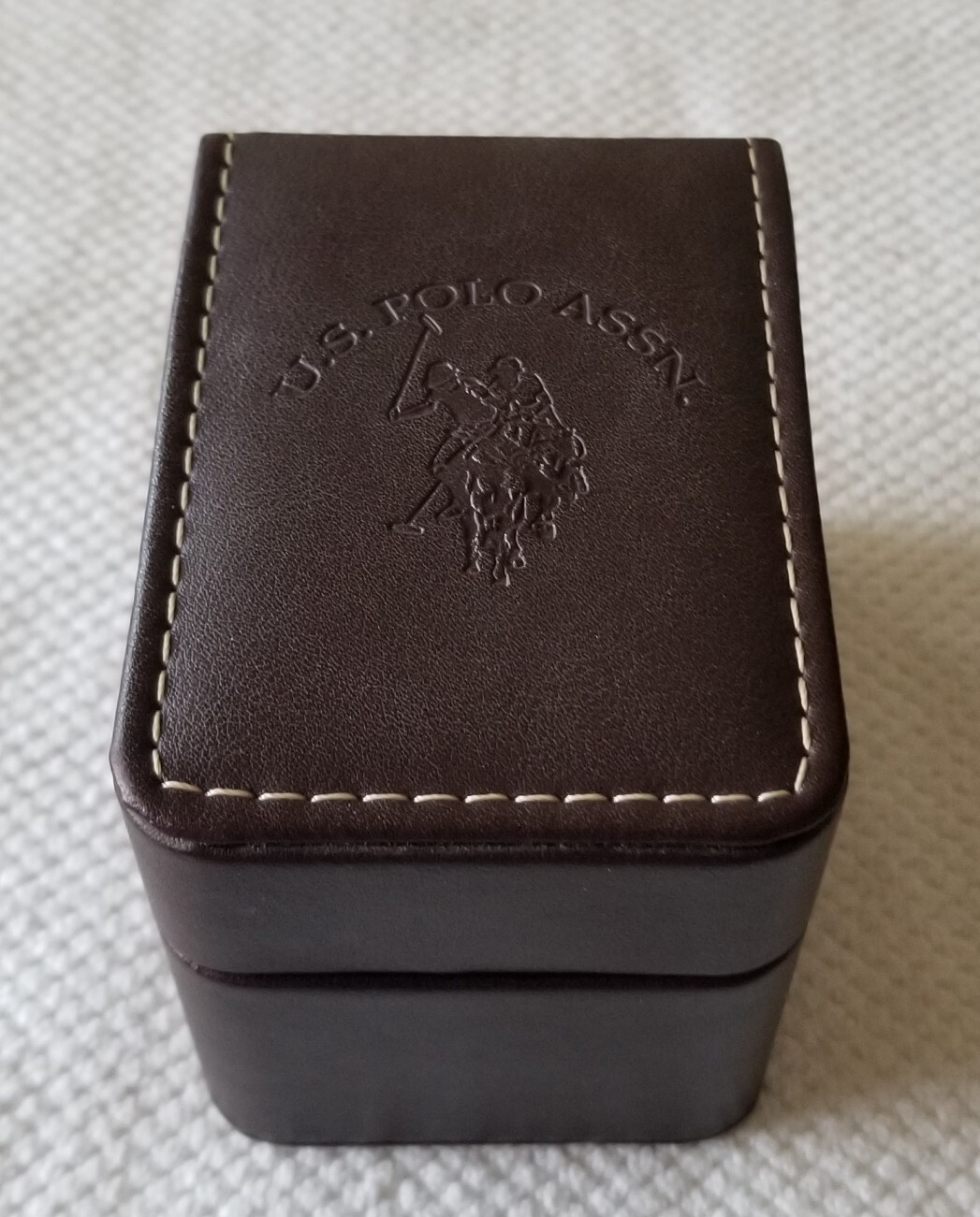 U.S. Polo Assn. Two Tone Date Watch USC80001 Silver Dial Link Band 7.5″ New Batt
