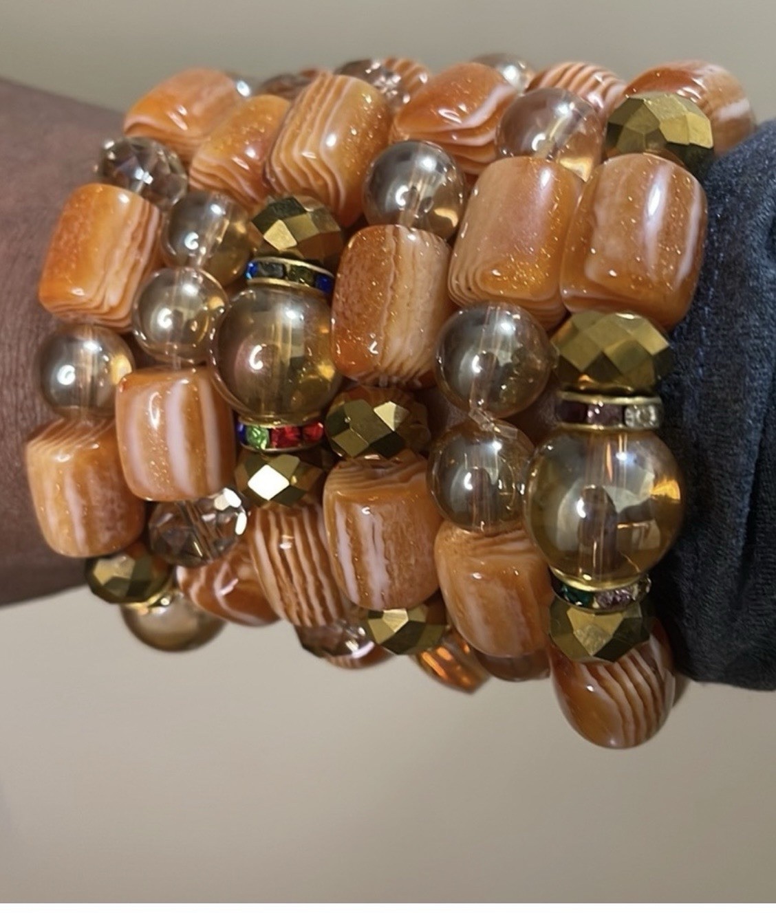 women Beaded Bracelet 2-Piece