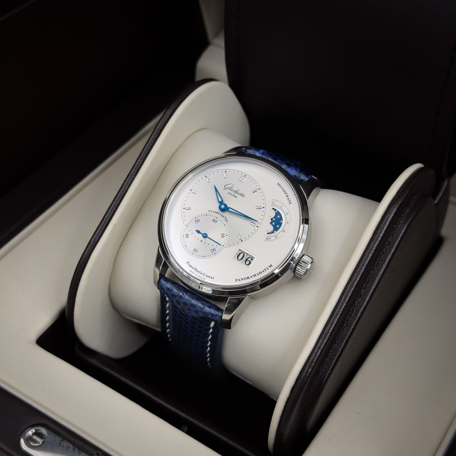 Glashütte Original PanoMaticLunar 1-90-02-42-32-05 Full Set Box & Papers