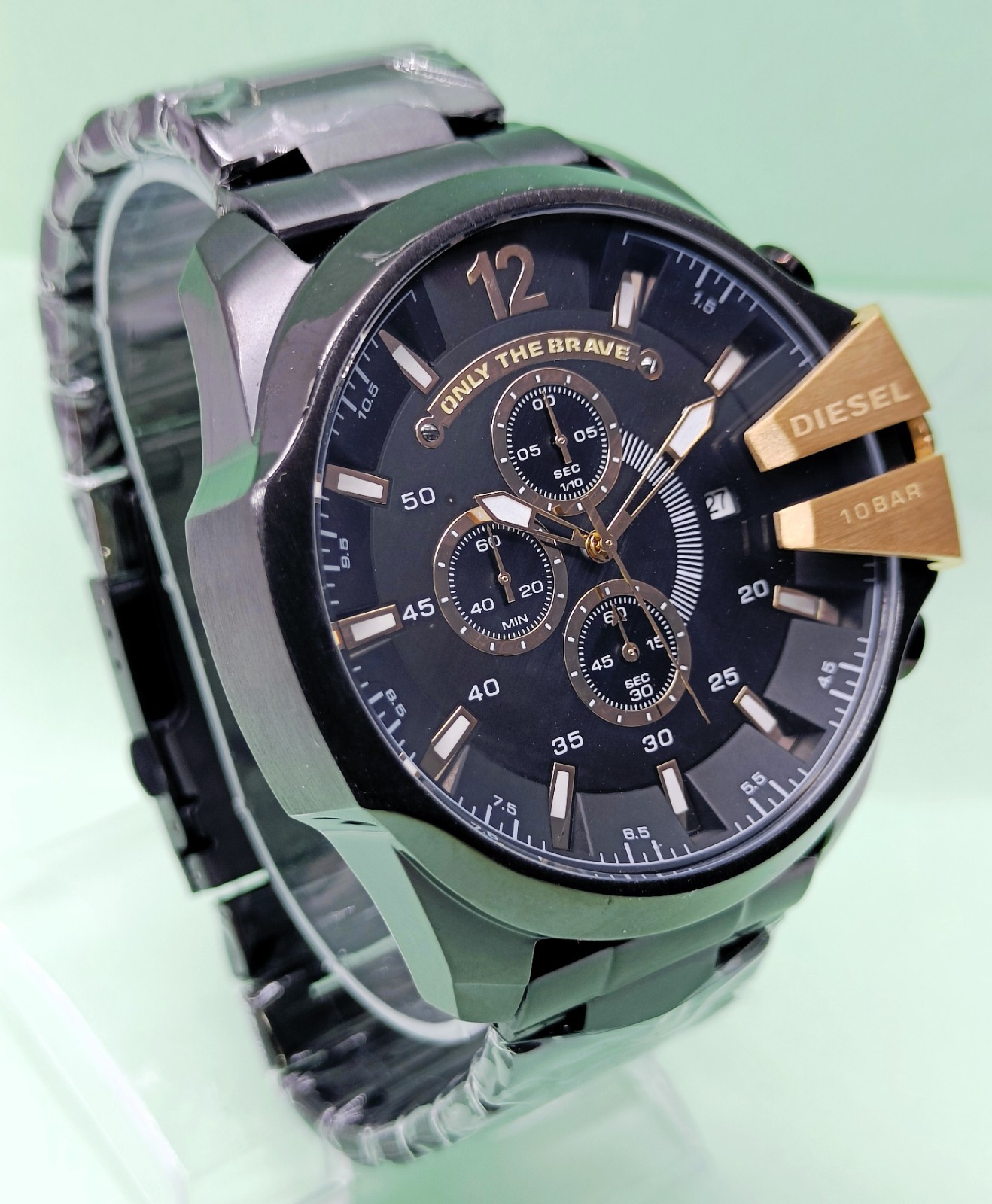 Fabulous Diesel 10 Bar “ONLY THE BRAVE” Chronograph Quartz Men’s Wrist Watch