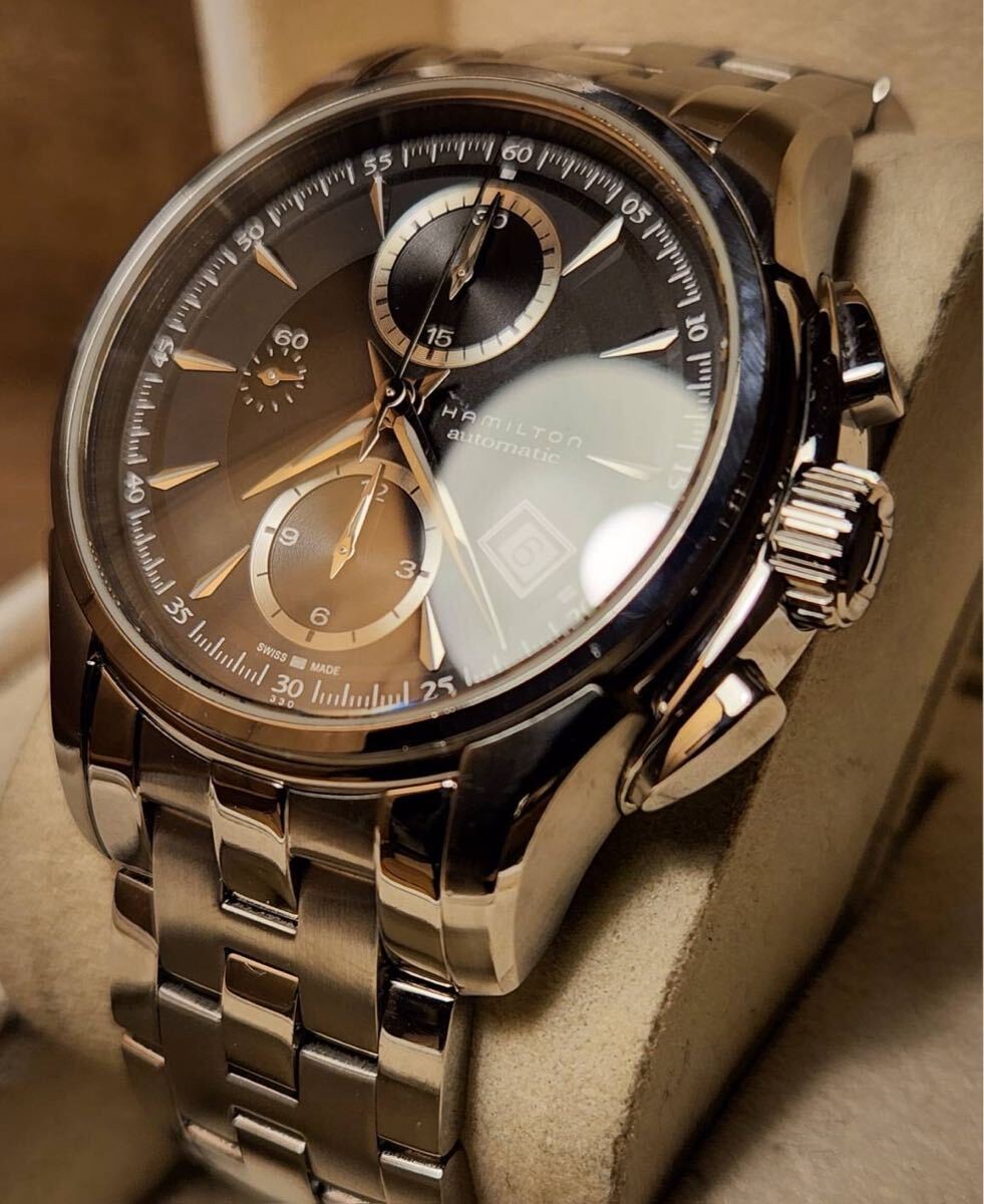 [B1P] Hamilton Jazzmaster Auto Chrono Automatic Khaki Mens Watch [t9n]