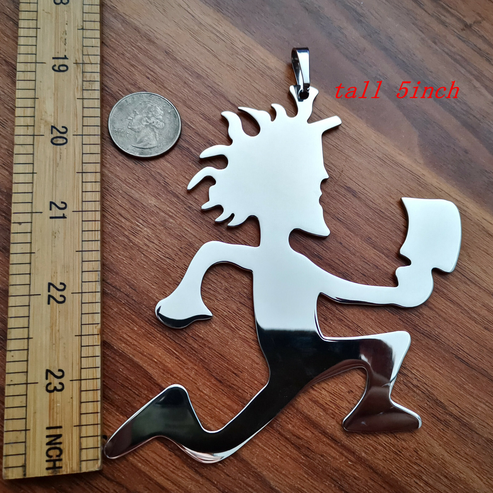1IN 2IN 5IN Hatchetman Twiztid ICP charm stainless steel pandent none chain