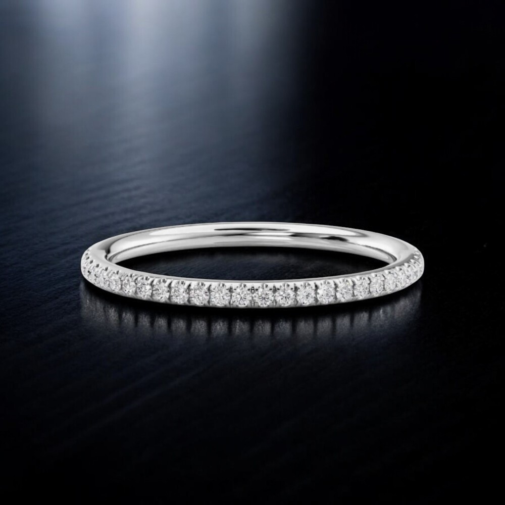 14K White Gold Lab Grown Diamond CVD Round Cut 0.20 Ct Engagement