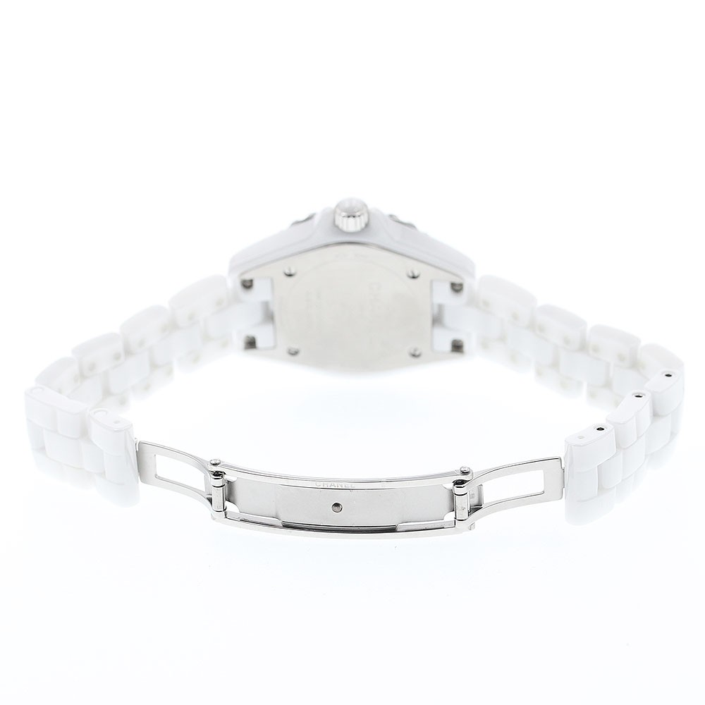 CHANEL J12 H4466 8P Diamond Soft Pink white Dial Quartz Ladies Watch_897251