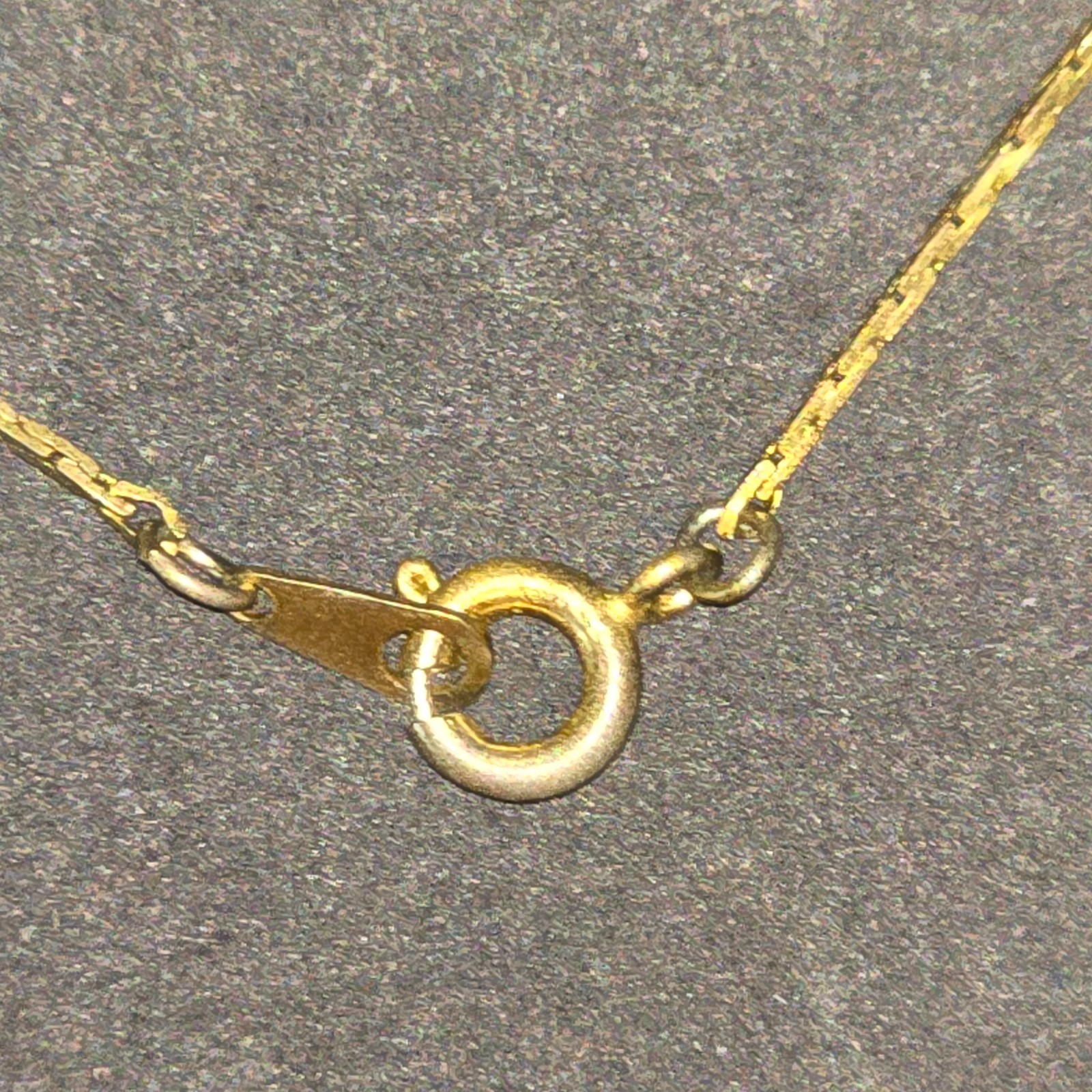 Vintage Gold Tone Flat Snake Chain Necklace Thin Delicate Italy Style 23 In. ETE