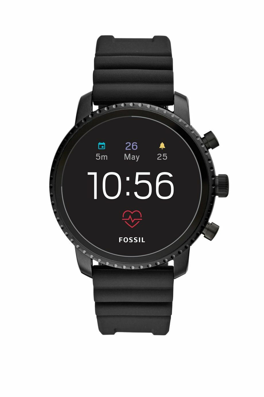Fossil FTW4018 Gen 4 Smartwatch – Q Explorist Black Silicone | Sealed