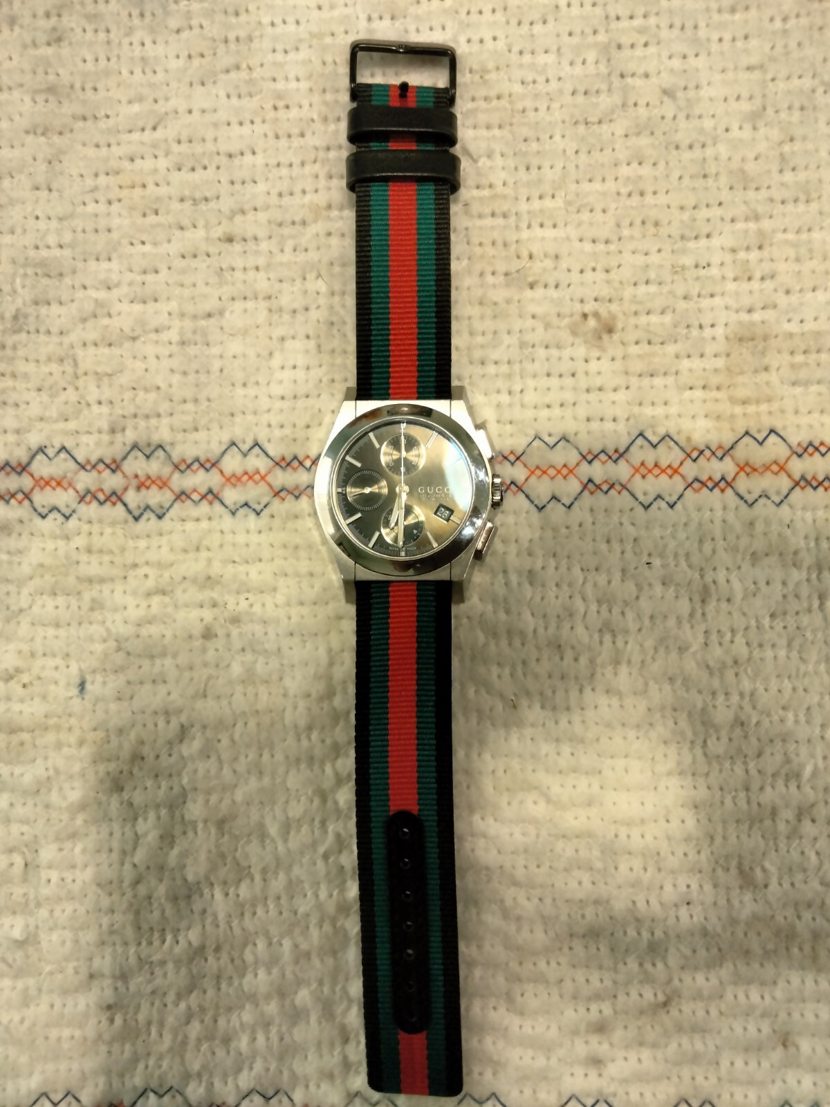 Gucci Pantheon 115.2 Men Automatic 44 mm Chronograph YA115205 Watch $2495