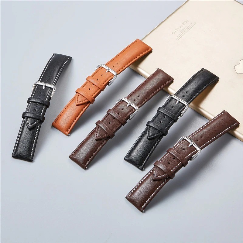 Leather Watch Strap 12mm to 24mm Genuine Replacement Soft Bracelet Watch Band