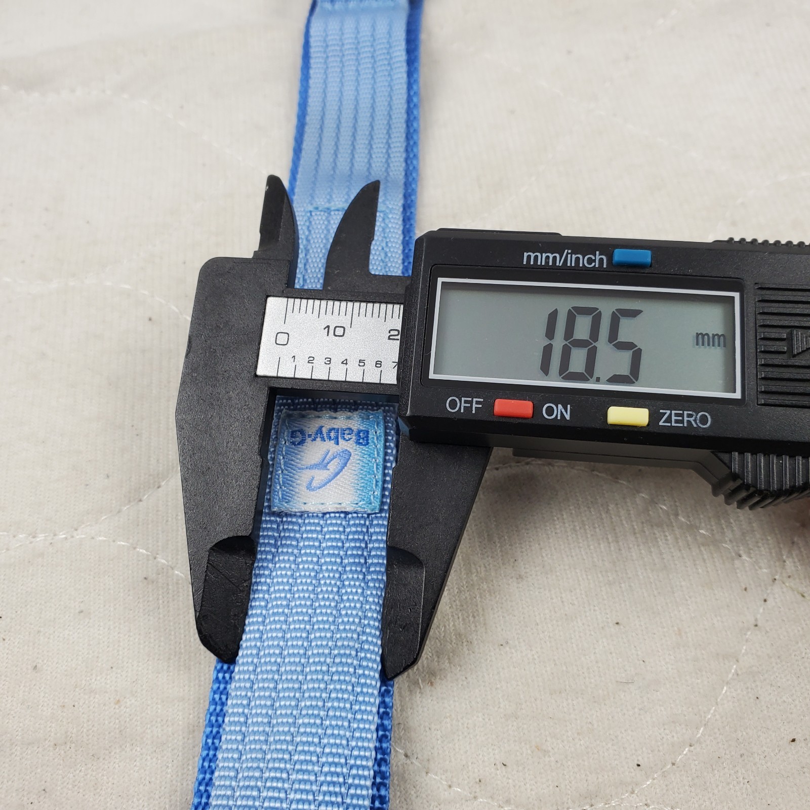 GENUINE CASIO BABY-G BABY BLUE CLOTH ONE-PIECE WATCH BAND STRAP
