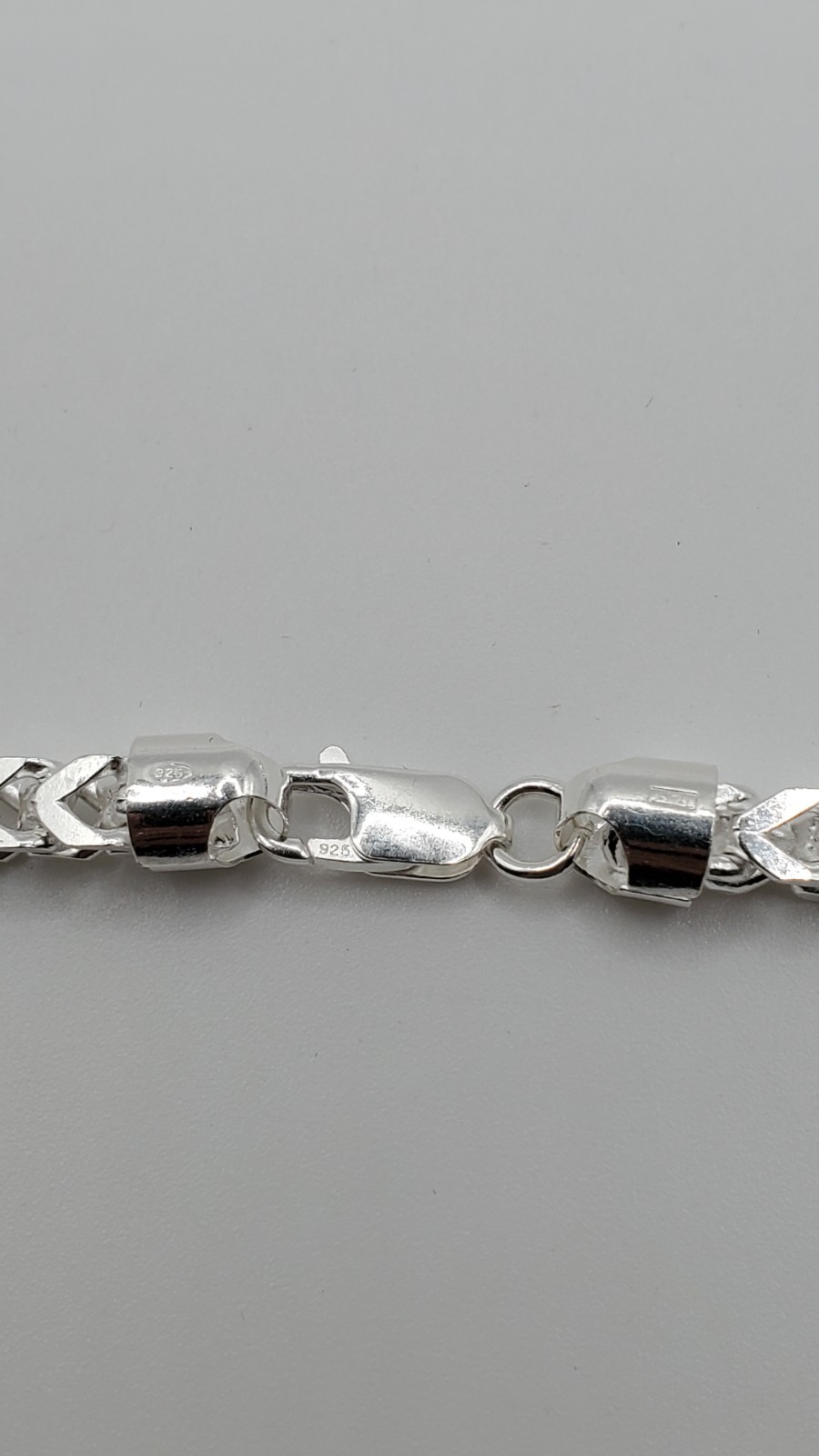 Solid 925 Sterling Silver Franco 4.7mm 27″ Men Italy, NEW