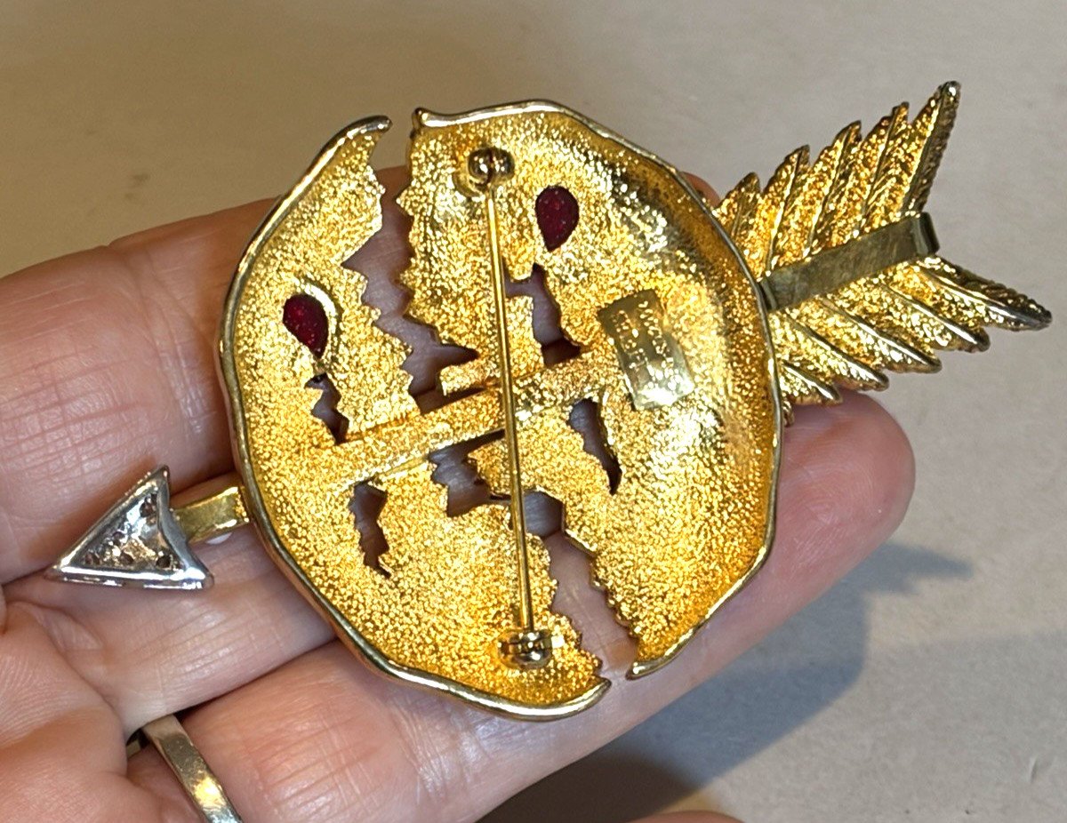 SALVIDOR DALI JOIES FG-SD BLEEDING WORLD 2002 VTG Brooch-Official Museum Edition