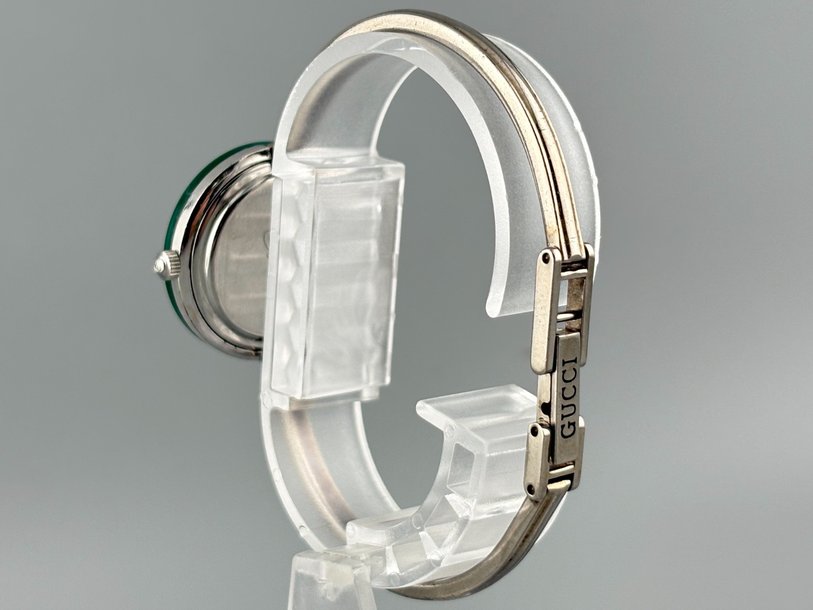 [Very Good+5] Gucci Change Bezel 11/12.2 Silver Serry Line Watch Auth