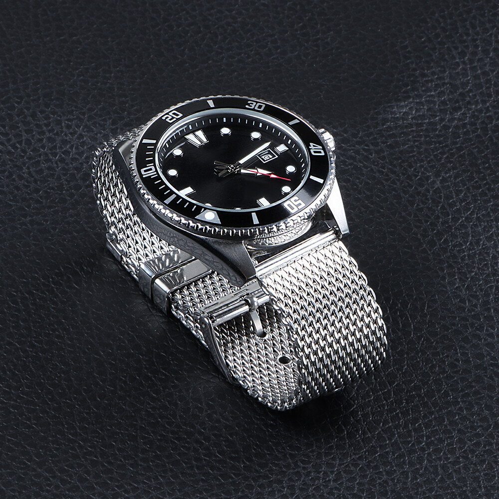 New 18/20/22/24mm Milanese 1.0 Fine Mesh Watch Bands Stainless Steel Pin Buckle