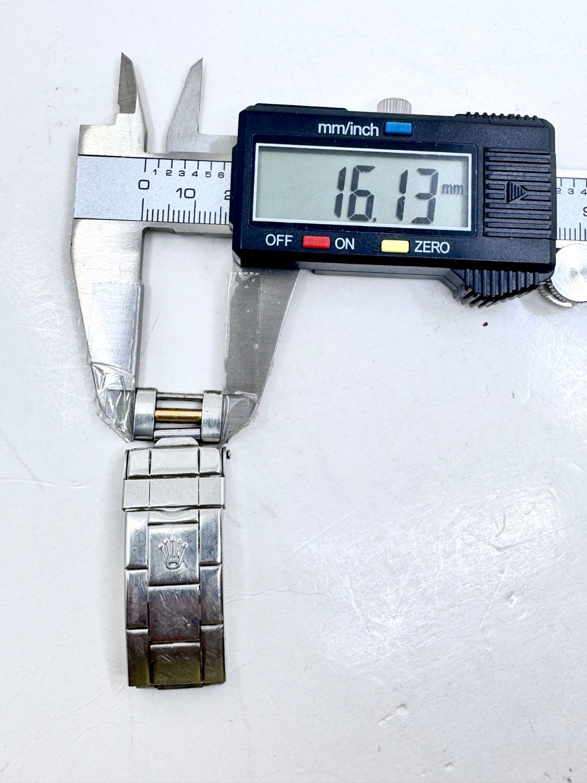 Rolex flip lock Clasp for Steel & Gold Oyster Bracelet Code 93153 18 year 1996