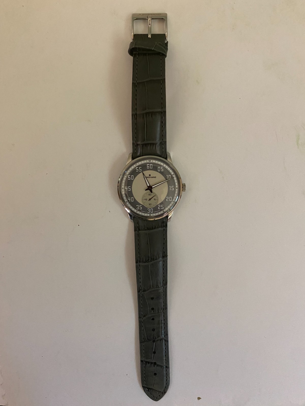 Junghans Meister Driver Handaufzug 027/3608.00 Hand-Wind Steel 37.7mm Germany