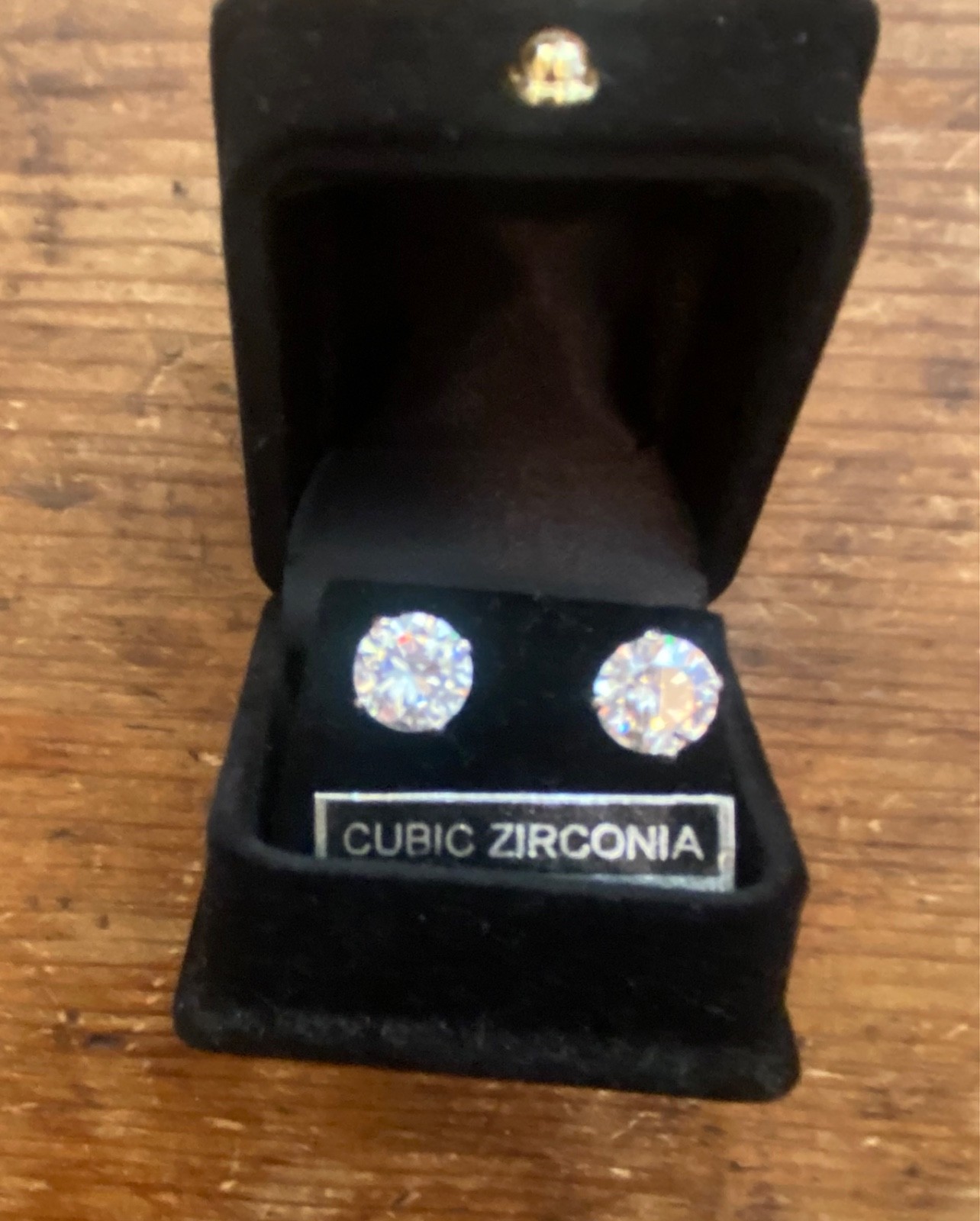 new old stock qubic zirconia earrings