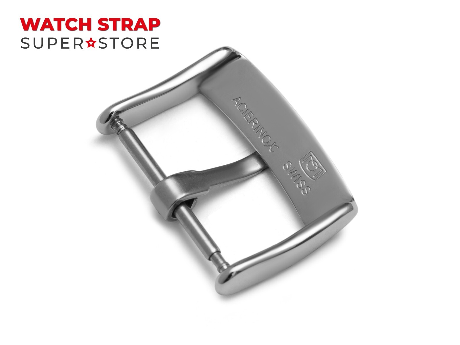 Silver 18mm Tongue Classic Buckle For OMEGA Leather Watch Strap Band Clasp Pins