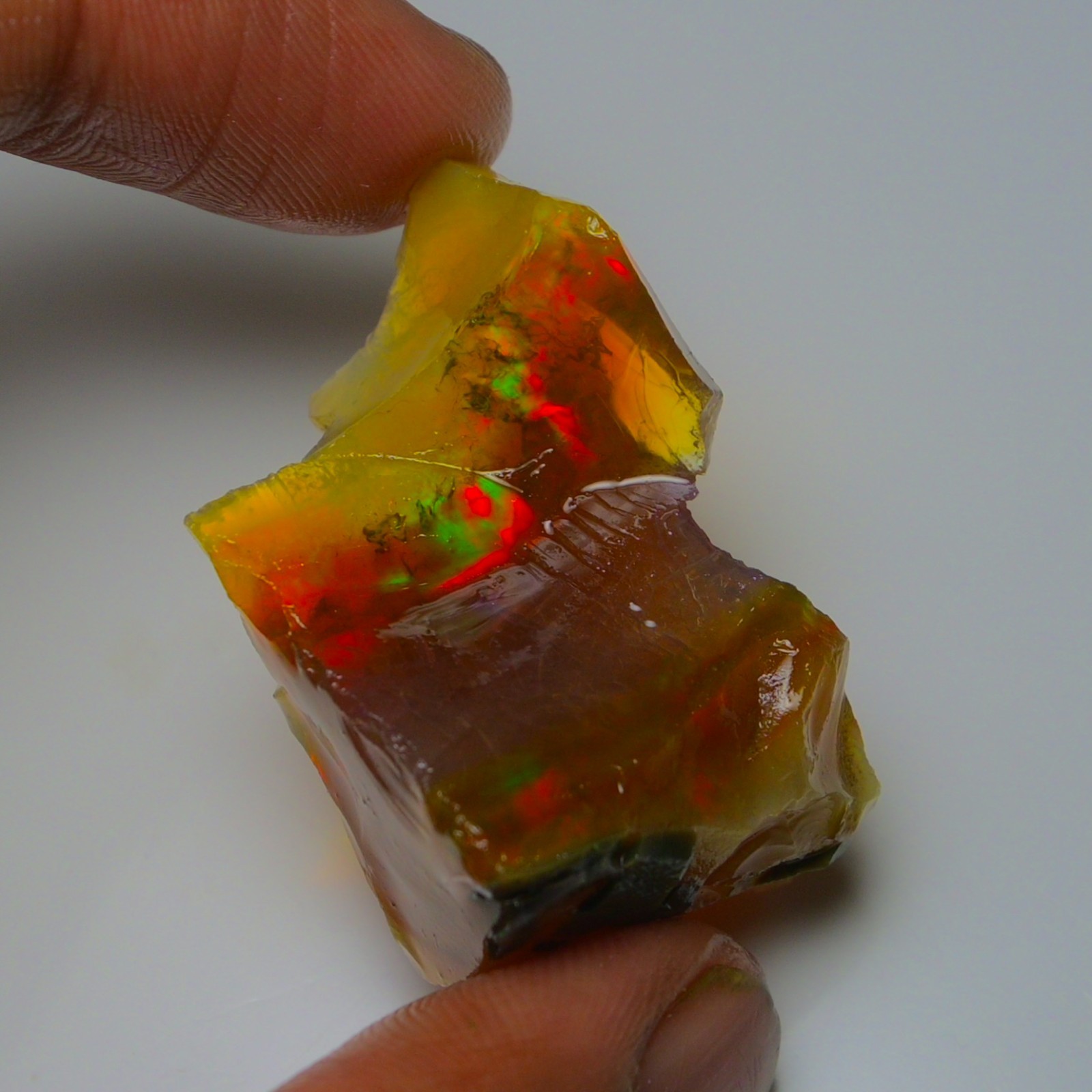 Stunning Ethiopian Opal Rough 58.85 Cts, Large Oil Opal Specimen Natural Opal