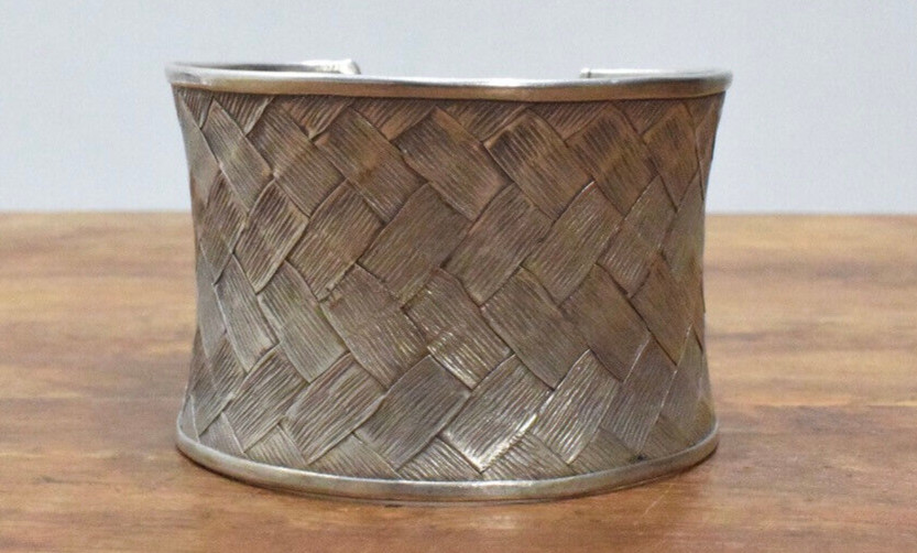 China Miao/Hmong Hill Tribe Sterling Silver Cuff Bracelet