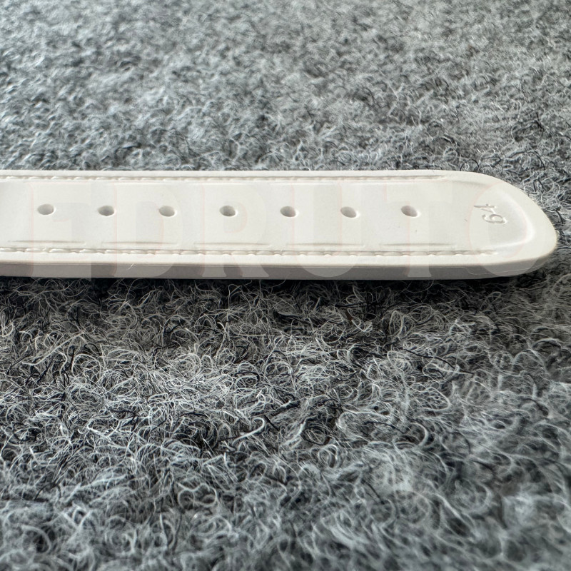20 mm 21 mm Fluorine White Rubber Strap Fits Omega Seamaster Aqua Terra