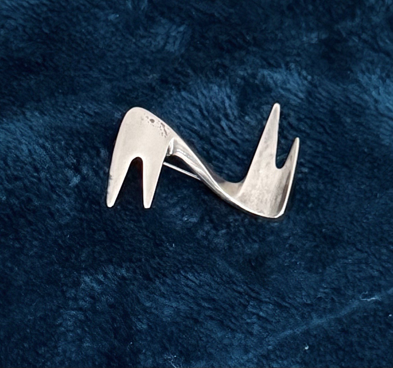 Georg Jensen Signed 925 Sterling Silver Brooch Pin No Stone MPN 361