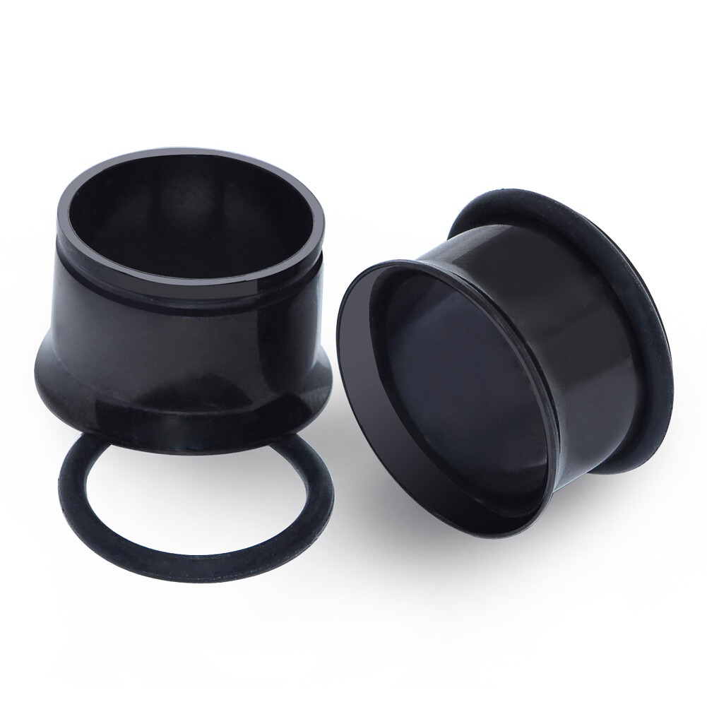 1Pair Stainless Steel Flesh Tunnels-Single Flared Ear Plugs-Ear Gauges Stretcher