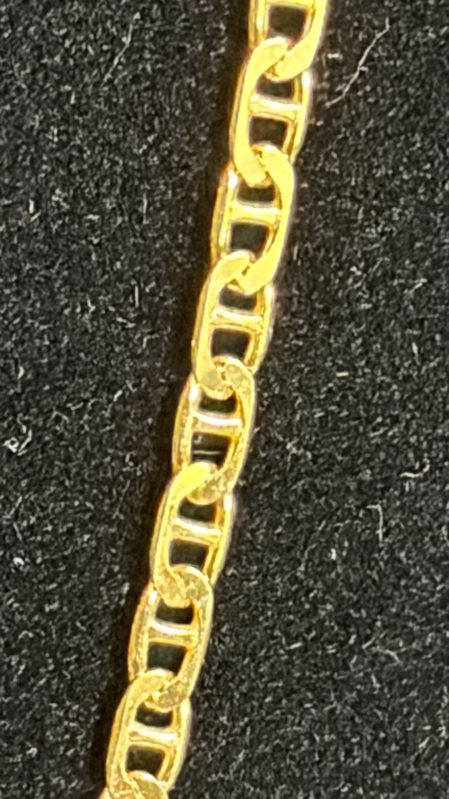 New 14kgp over 925 Italy Sterling Silver 9 Inch Gucci Chain Anklet