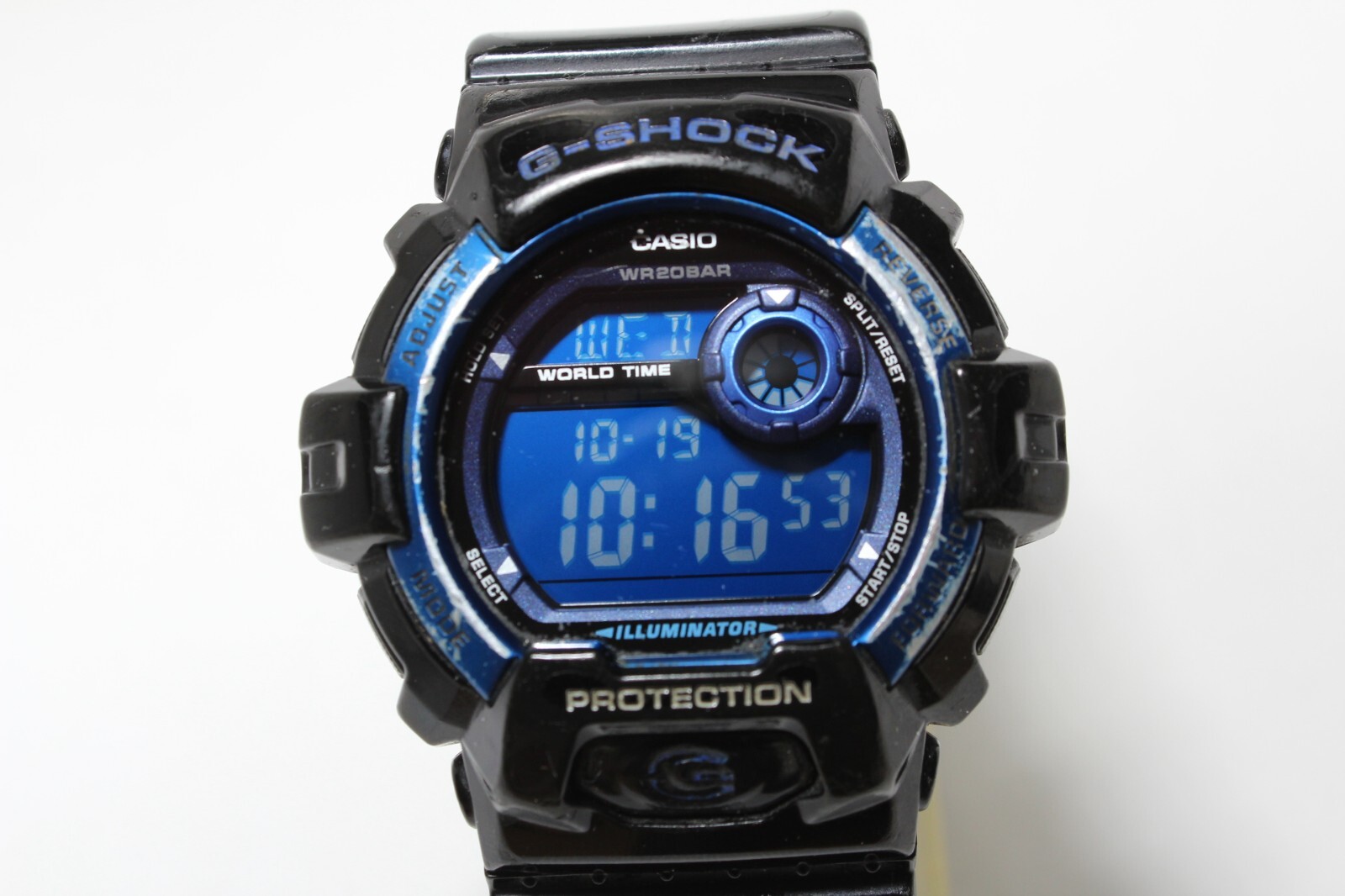 CASIO G-8900A-1JF Black Blue Auto light Big case Digital Watch G-Shock resistant