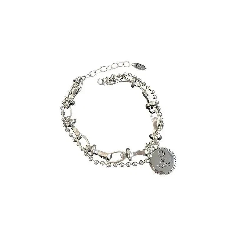 Solid 925 Sterling Silver Bracelet for Women | Vintage Handmade Simple Bangle