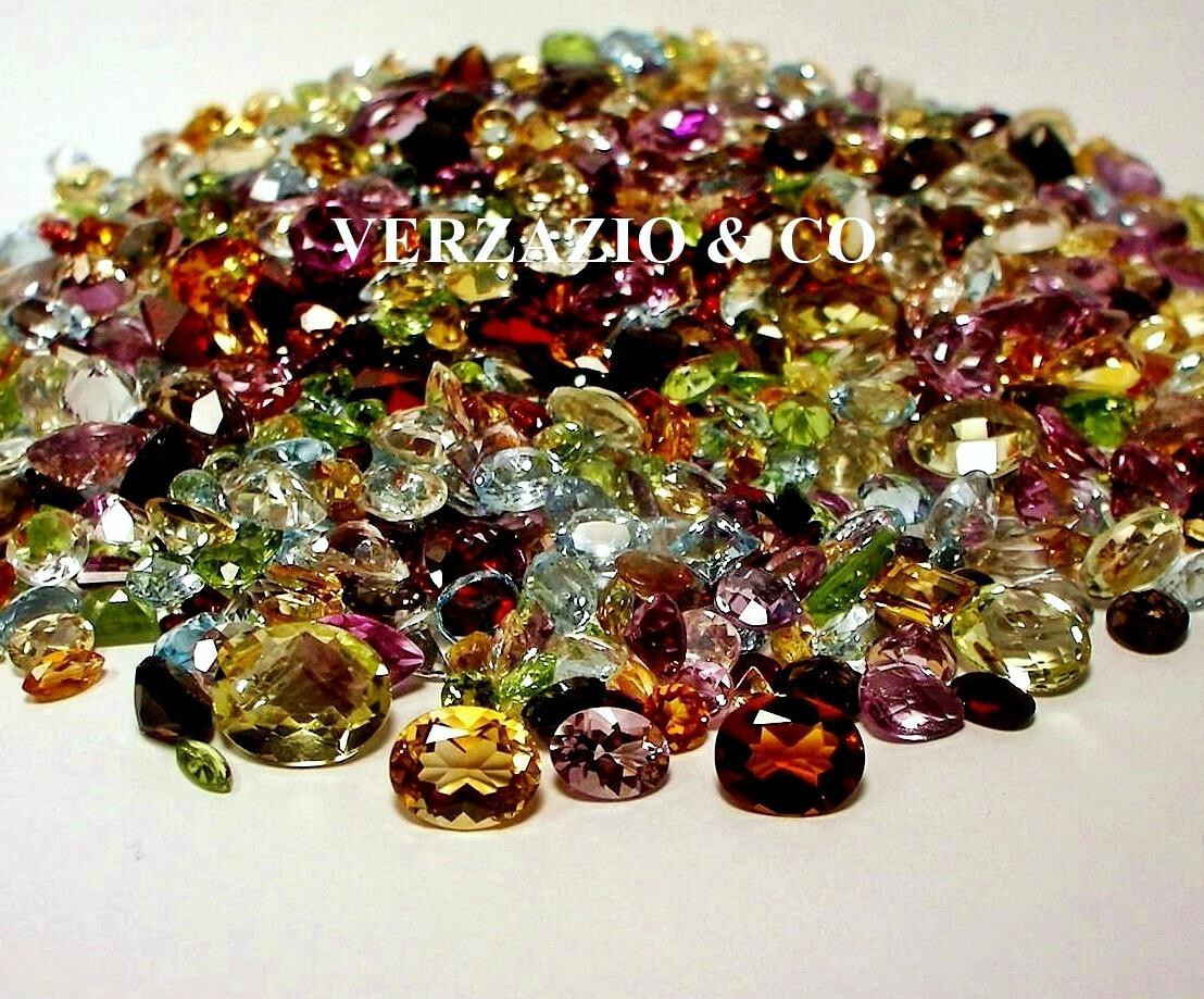 MIX GEMSTONES LOT LOOSE FACETED NATURAL GEMSTONES MIXED GEMS WHOLESALE LOOSE GEM