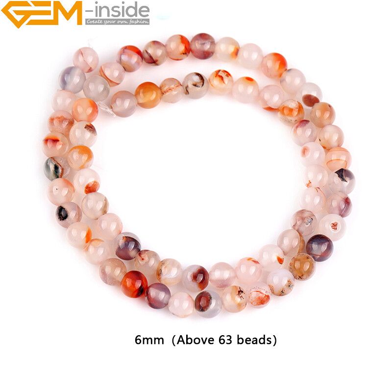 Light Red Leaf Carnelian Onyx Natural Gemstone Beads Jewelry Making Strand 15″