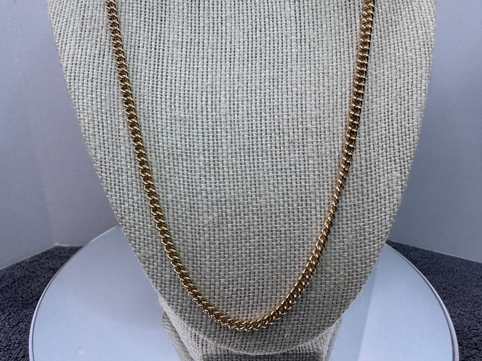 James Avery 14k Yellow Gold Heavy Curb Chain Necklace 22” Long – 29 Grams