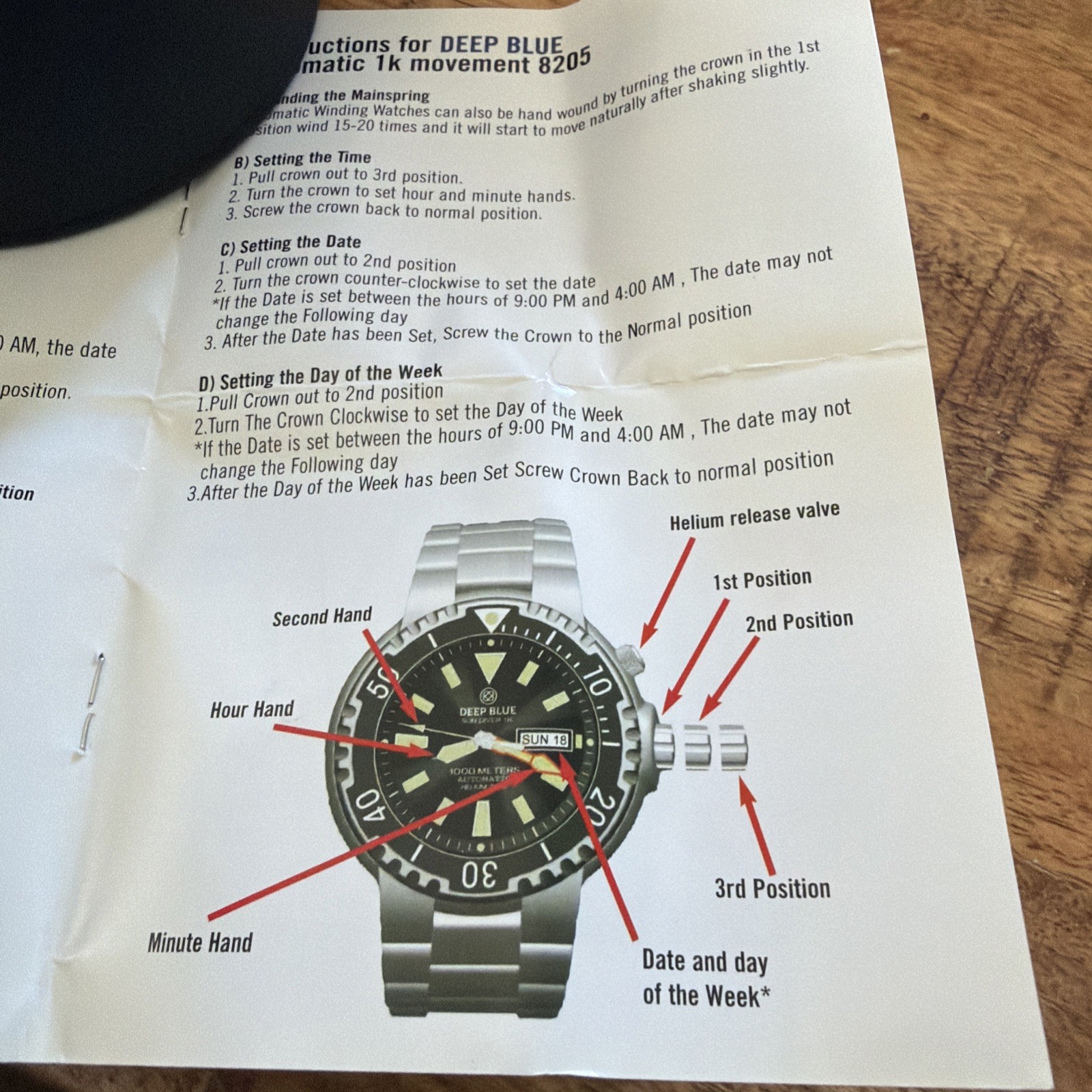 Deep Blue Sea Diver 1k-Automatic Boxed with inst book