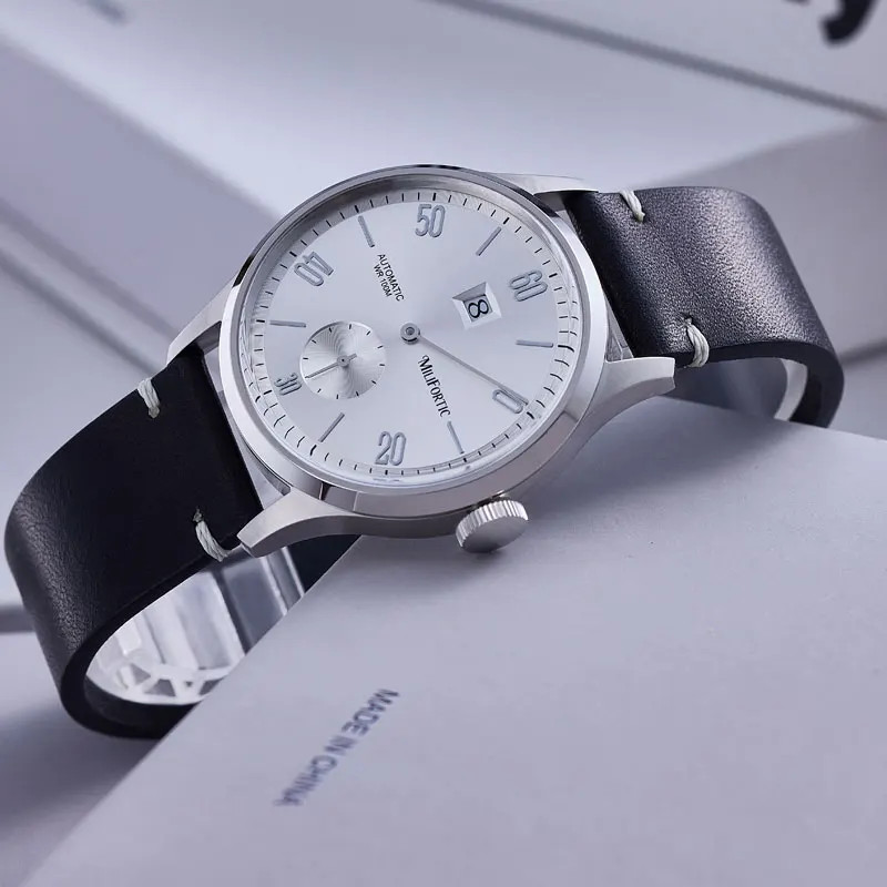 Milifortic 38MM Jumping Hour Auto Watch Sapphire Crystal 10ATM Mechanical