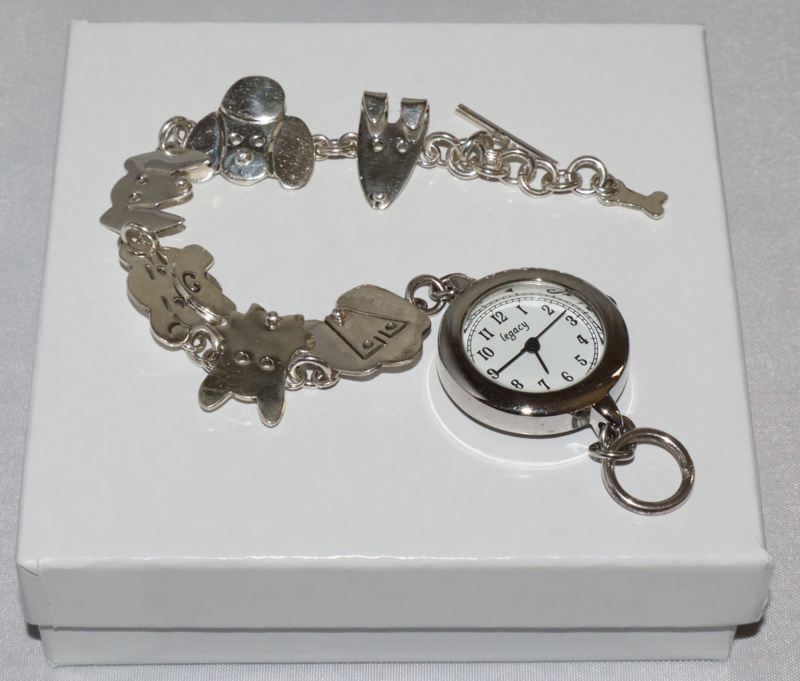 Anne Jane Harvey A&J H Sterling Silver 925 Dog Bracelet watch New Battery