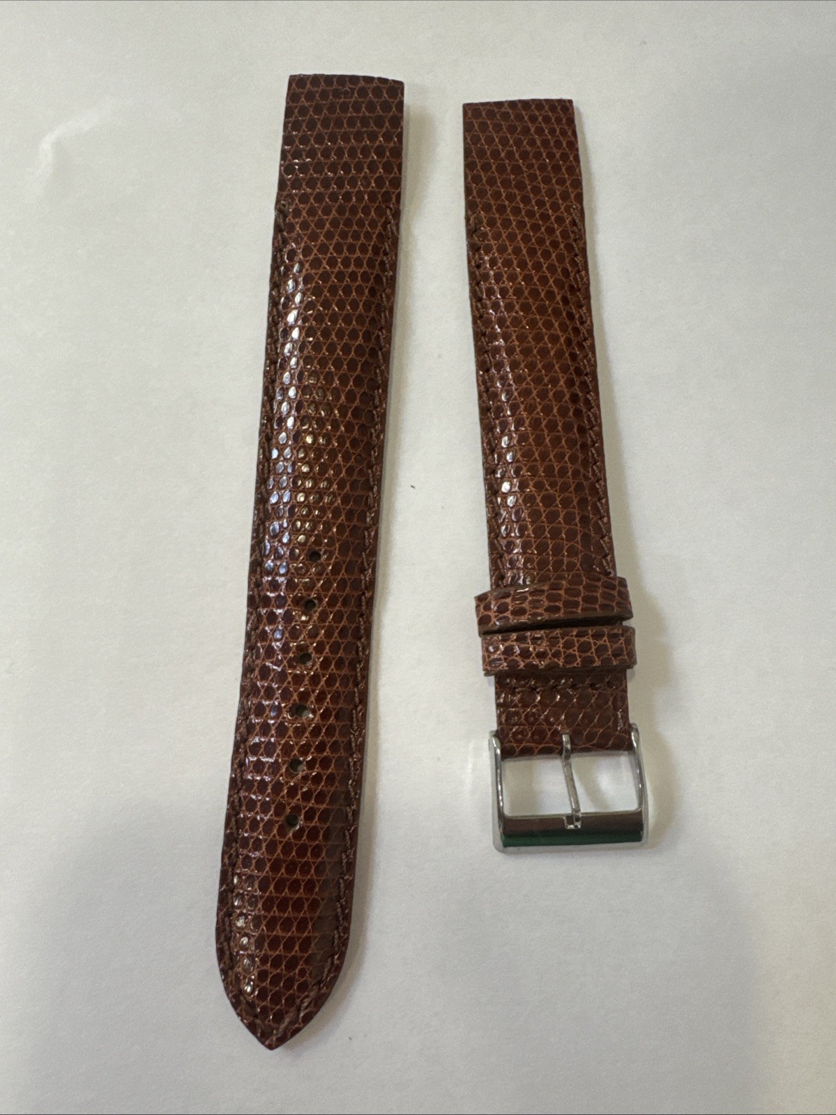 Brown Lizard Grain 17mm Open Ended Watch Strap Brand New Liz17