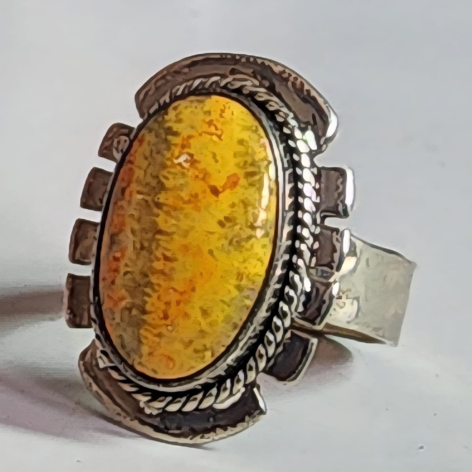 BUMBLE BEE NATURAL GEMSTONE RING 925 SOLID STERLING SILVER JEWELRY RING 3 TO 12