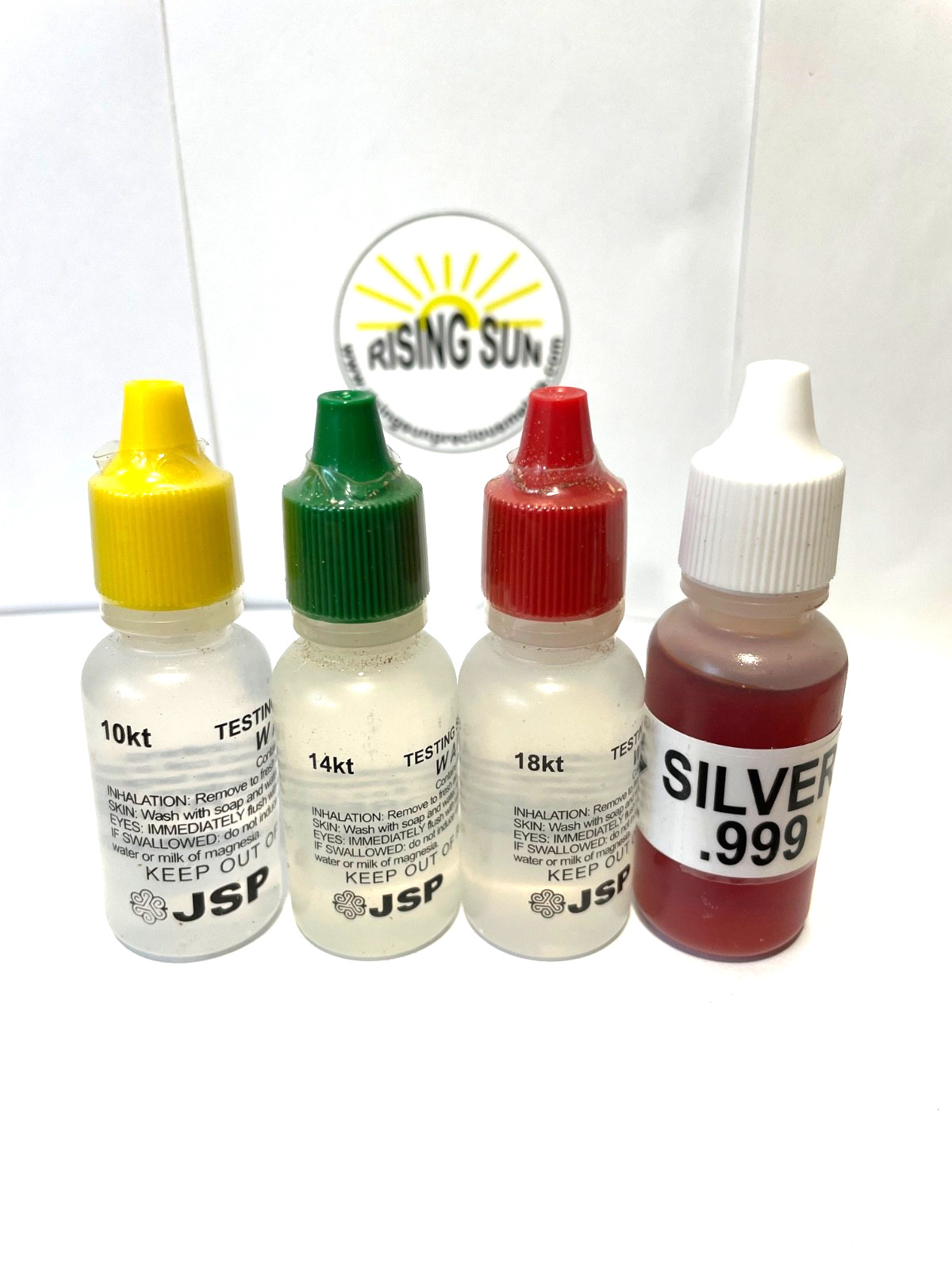 GOLD/SILVER Test Acid Tester Kit 10k 14k .999 .925 Sterling Testing Stone Detect
