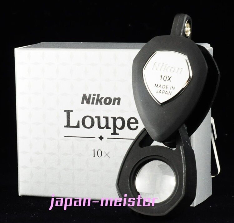 Nikon Loupe Magnifier Official 10x Jewelry Triplet Loupe Brand New Made in Japan