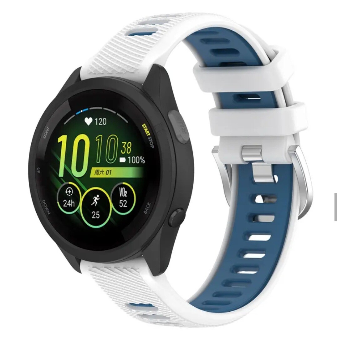 Silicone Sport Band 18mm for Garmin Vivoactive 4s, Venu 3s, 2s, Vivomove 3s