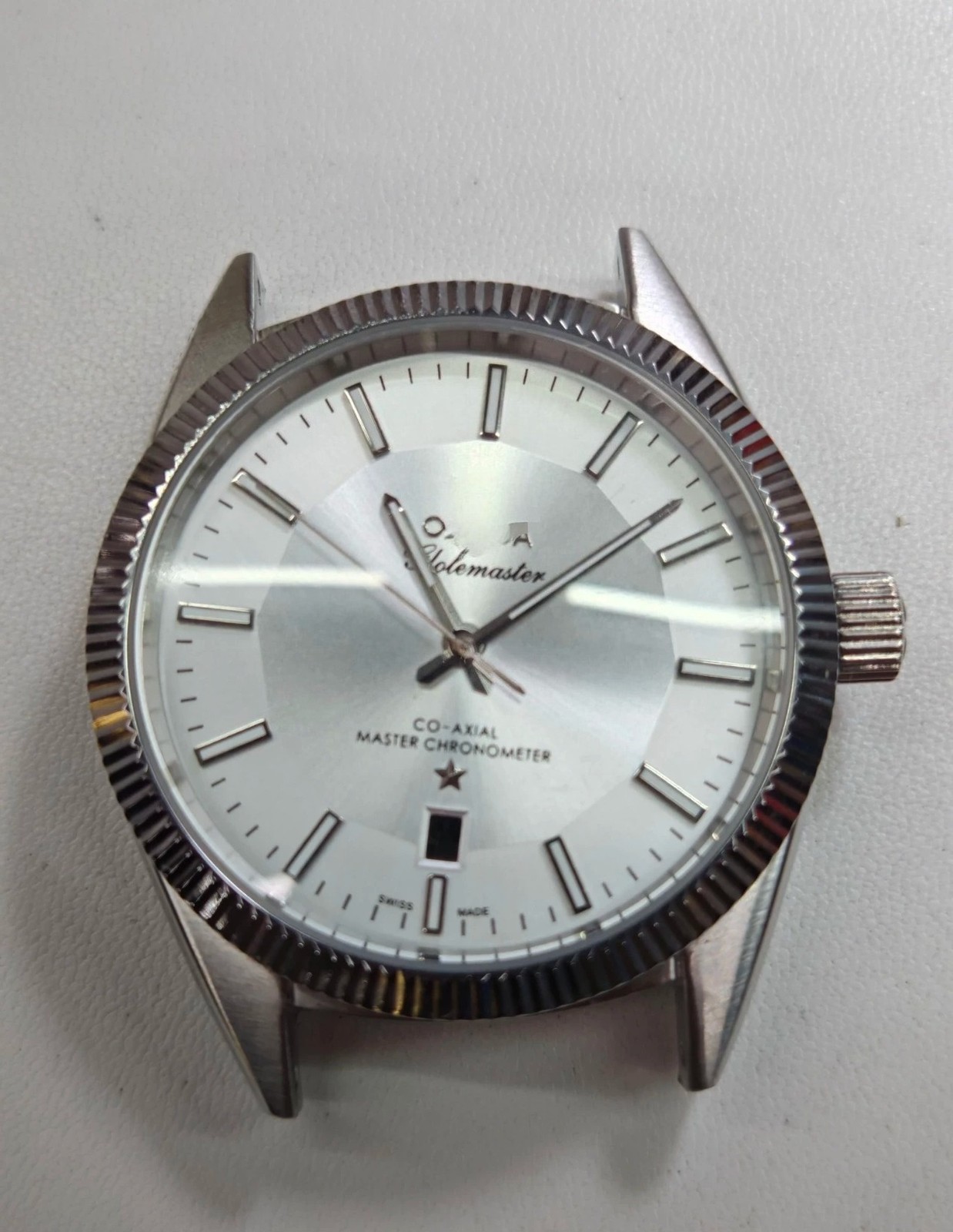 DIY Watch Part Kit for Globemaster 2813 8205 39mm Case+Dial+Hands+Leather Strap
