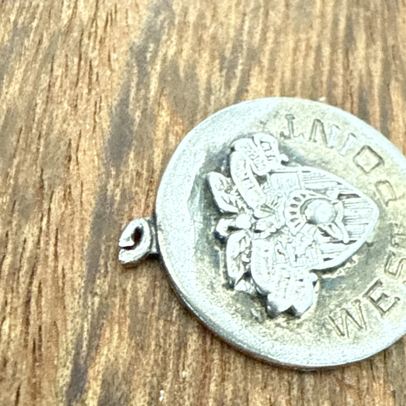VINTAGE U.S. 50s West Point Military Academy Pendant* Sterling Kinney Prov. R.I.