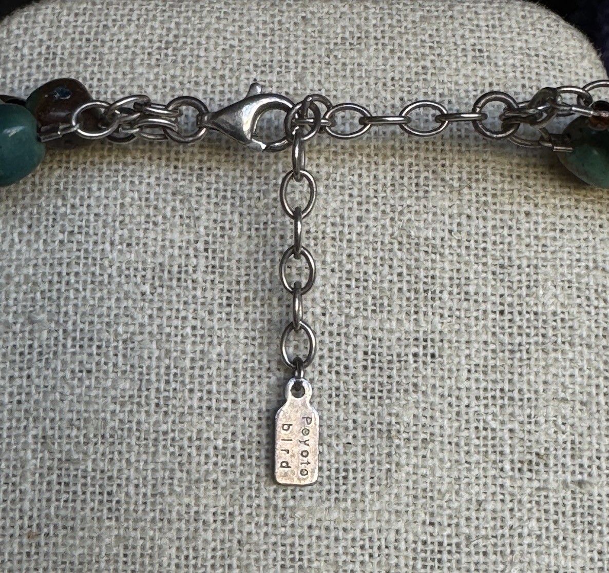 Peyote Bird 3-Strand Natural Turquoise 925 Sterling Silver Layered Necklace 114g
