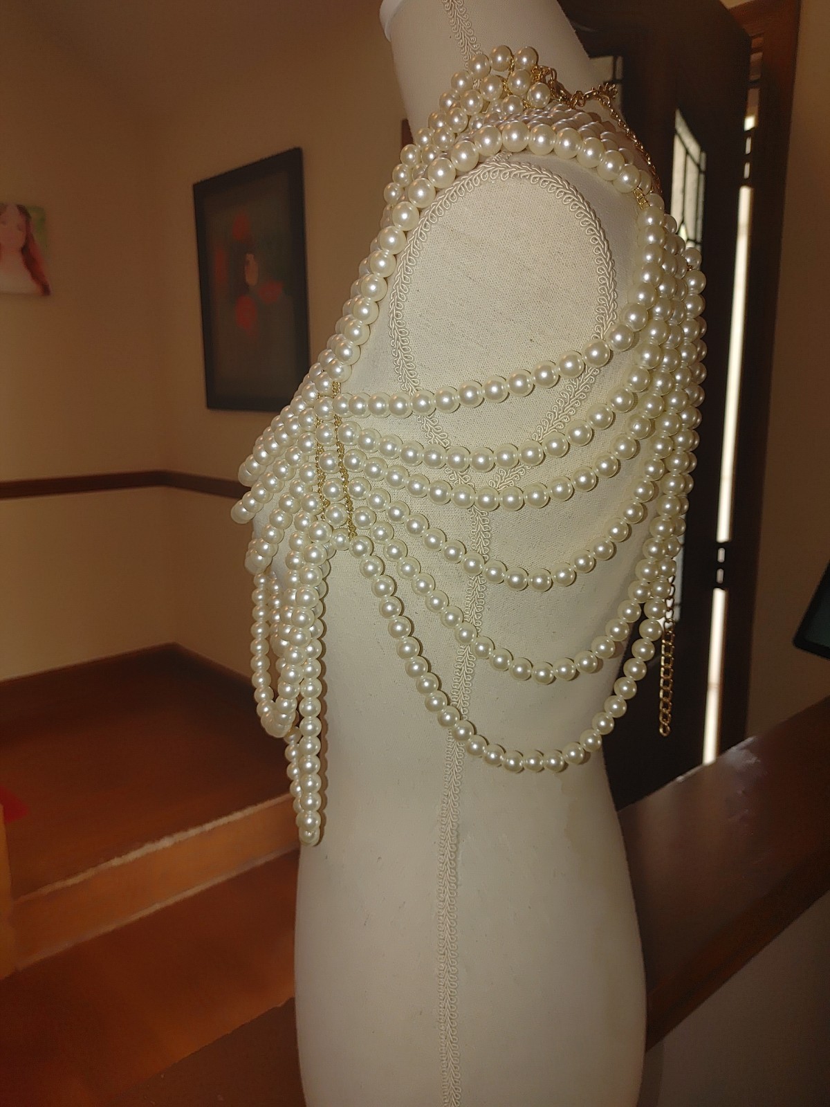 Pearl Collar Body Jewelry